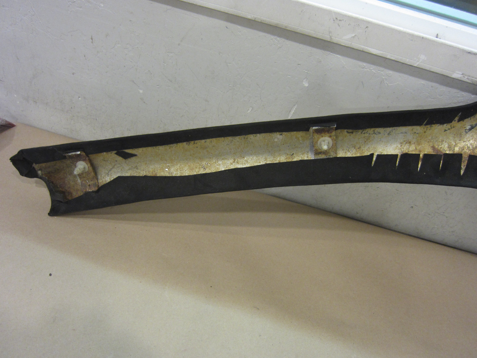 Ferrari 355 - Front RH Post Pillar Moulding Trim - Alcantara - P/N 64398000