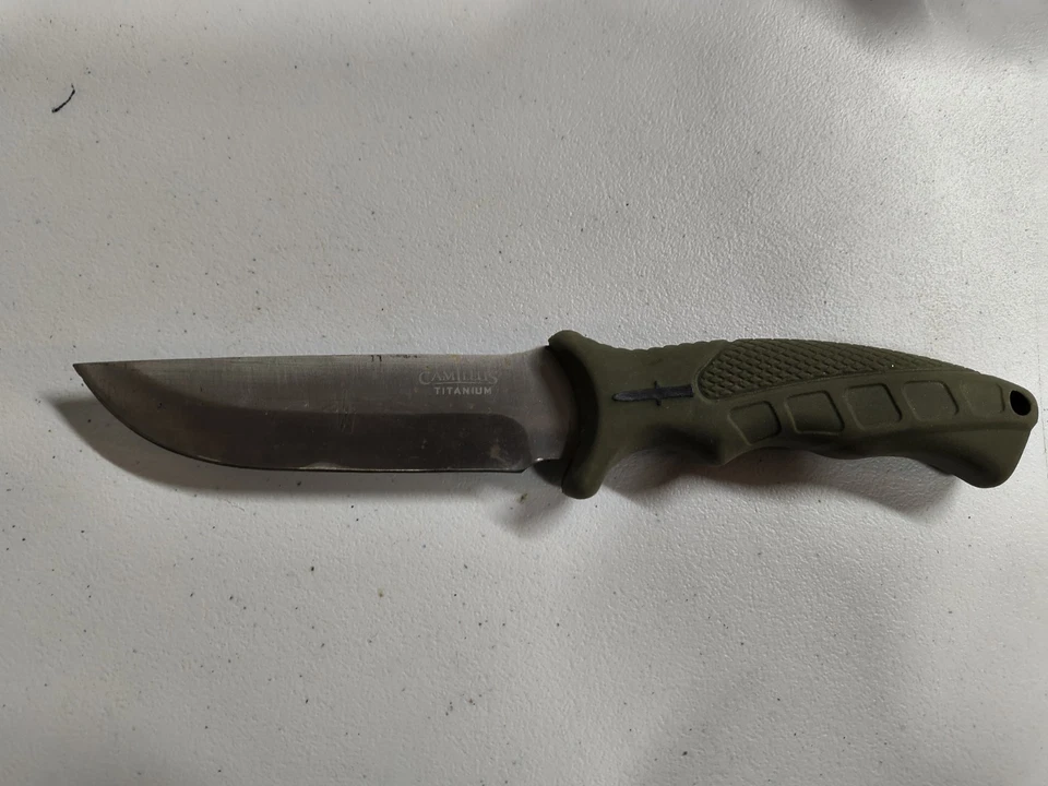 "Cuchillo de hoja verde Camillus Titanium fijo de 4,5""" Foto 2 de 4