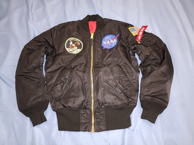 ALPHA INDUSTRIES MA-1 FLYERS APOLLO II NASA REVERSIBLE BOMBER