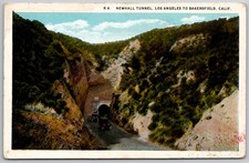 Newhall Tunnel Los Angeles to Bakersfield California Vintage Postcard c1920s