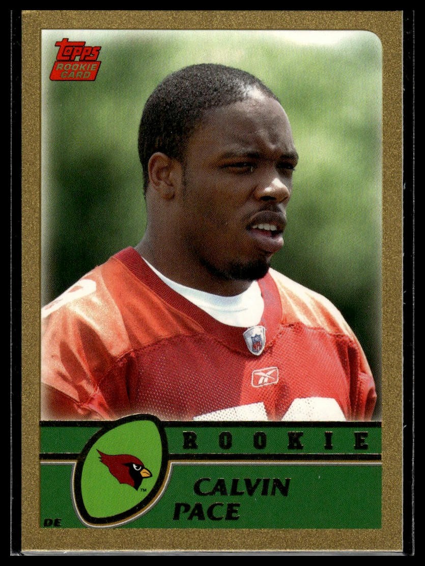 2003 Topps #364 Calvin Pace Gold #/499 Rookie SN,RC