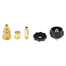 3x QCC1 and POL Propane Gas Fitting Adapter Set with 1/4"" Male Pipe Thread NPT