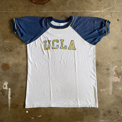 70s VINTAGE UCLA BRUINS RINGER T-SHIRT MEN SZ M BUTTERY SOFT