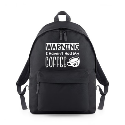 Warnung Ich hatte meinen Kaffee noch nicht Koffein Rucksack Backpack Studientasche