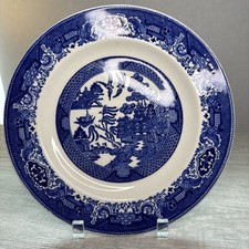 Beautiful Willow Ware By Royal China Underglaze Dinner Plates 10" Replacement