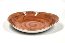 Steelite Craft England Terracotta Freestyle Bowl Plate 11 x 9.5" Pottery 2013
