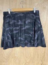 EUC Athleta Match Point Athletic Skort Gray Camouflage Medium