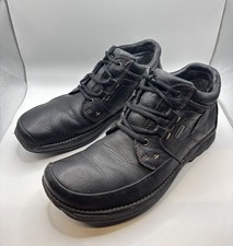 Clarks Active Air Gore-Tex Black Leather Boots Shoes Men's Size UK 8G