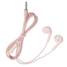 (Pink)U19 Wired Earphone Universal 3.5mm HiFi Music Headphone WireControlled BL