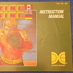 Data East Ring King Instruction Manual for Nintendo NES, English
