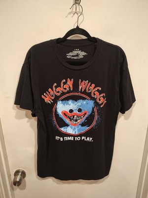 Mad Engine Huggy Wuggy Time To Play Graphic T-shirt Sz L Poppy's Playtime Game