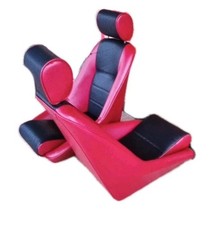 N 2 Sedili Fusina Skay  Bordeaux Con Poggiatesta Fiat 850/Fiat 500 Epoca /Lancia