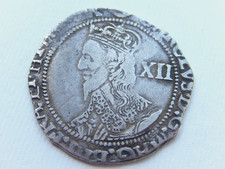 A781 - Charles I Silver Hammered Shilling. 1643-45 