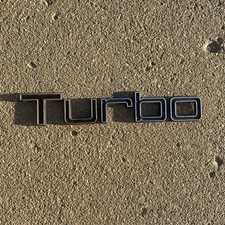 Volvo 240 Turbo Oe Trunk Badge Rare Used 242 244 245 Original Aluminum