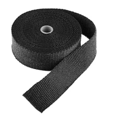 2" x 50FT Exhaust Heat Wrap Black Fiberglass Manifold Header Pipe Motorcycle