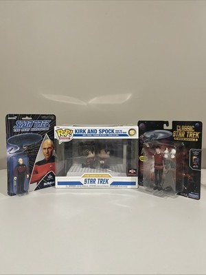 Star Trek Lot Funko Pop Kirk and Spock Khan #1197 w/ Picard & Spock Figures NEW