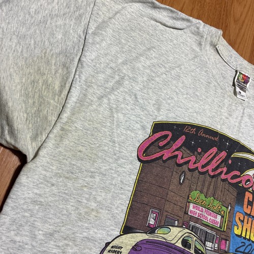 Vintage Fruit Of The Loom "Chillicothe Car Show 2000" T-Shirt Adult XL Stained - Picture 5 of 10