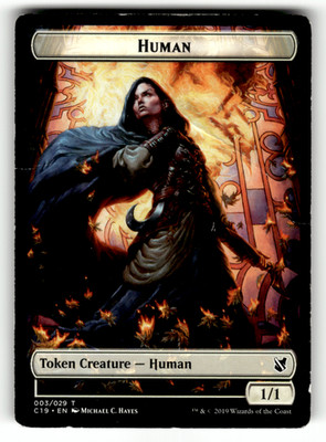 Treasure // Human Double-Sided Token 25 // 3 Normal T Commander 2019 HP