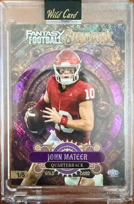 John Mateer 1/5 Wild Card Fantasy Football Steampunk 2026 QB #10 PRC