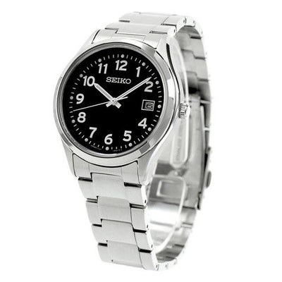 SEIKO Selection SBPX155 Men's Watch Black Silver Analog S Series
