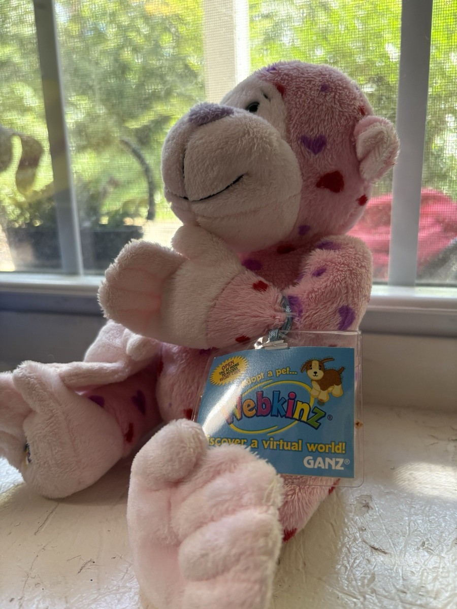 WEBKINZ LOVE ❤️ MONKEY 🙊 HM343 - NEW WITH SEALED CODE | eBay