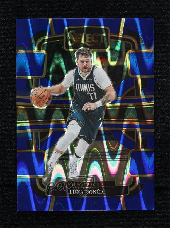 2023-24 Panini Select Concourse Blue Tectonic Prizm 57/99 Luka Doncic #51 hs9