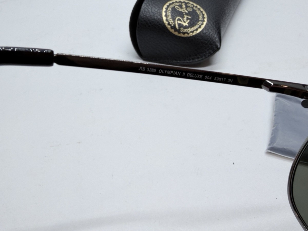 RAY BAN RB3385 Olympian II Deluxe Sunglasses w/ Polarized Lens 004