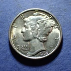 1935 Mercury Dime  BU
