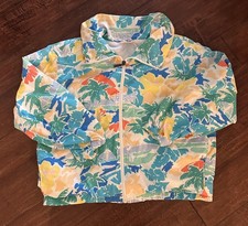 Vintage 80s 90s Womens Head Tennis Colorful Oversized Jacket Size Medium