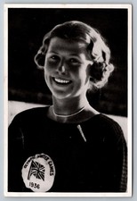 1936 Olympia Sammelwerk Card Cecilia Colledge Figure Skating Sonja Henie Rival