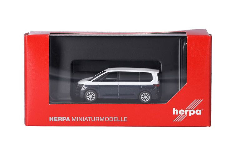 HERPA Volkswagen Multivan blanc bleu 1/87 : miniature automobile de collection