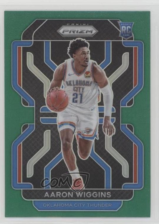 2021-22 Panini Prizm Green Prizm Aaron Wiggins #286 16vi