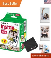 Instax Mini Instant Camera Film: 20 Shoots Total, 10 Sheets x 2 - Capture Mem...
