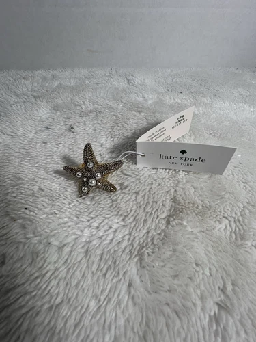 KATE SPADE ANELLO KATE VANGA STELLA MARINA CON PIETRE. TAGLIA 5 nuova con etichetta