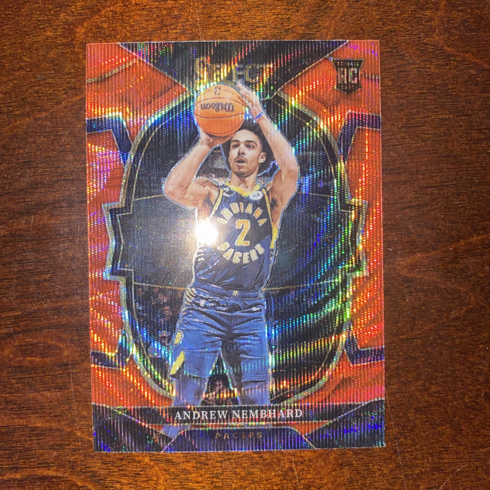 2022-23 Panini Select - Concourse Andrew Nembhard #77 Red Wave Prizm (RC)