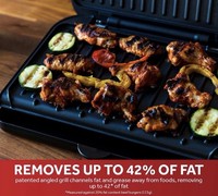 George Foreman Medium Health Fit Grill 25810 1630W Non-Stick Plates