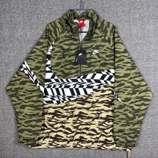 NEW Nike Windbreaker Pullover Men XL Packable Camouflage Big Swoosh Graphic Camo