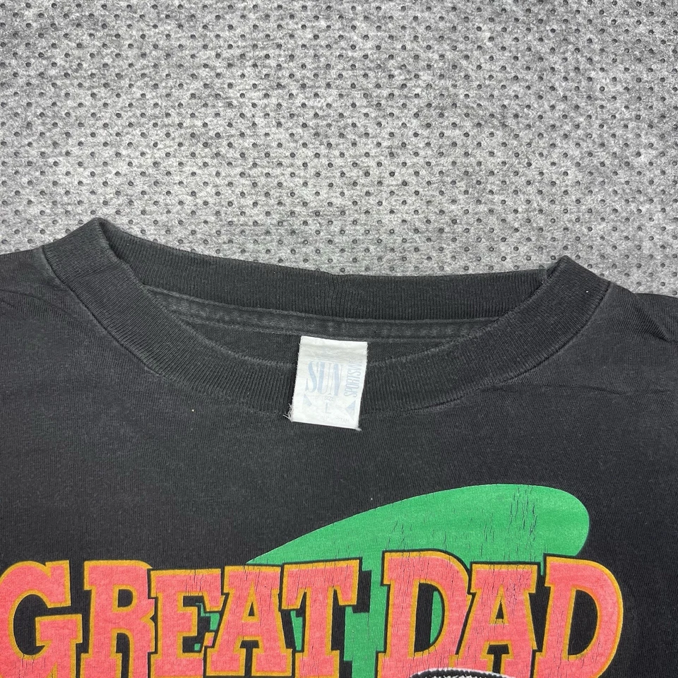 Vintage 90s Golf  T-Shirt Large “Great Dad Anyway You Slice It” Men’s Black - Image 2 of 4
