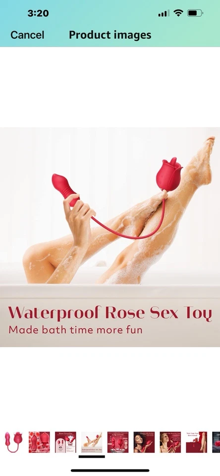 Consolador vibrador rosa juguetes sexuales - MOOLIGIRL 3 EN 1 juguetes para adultos para mujeres con 9 lenguas Foto 4 de 4