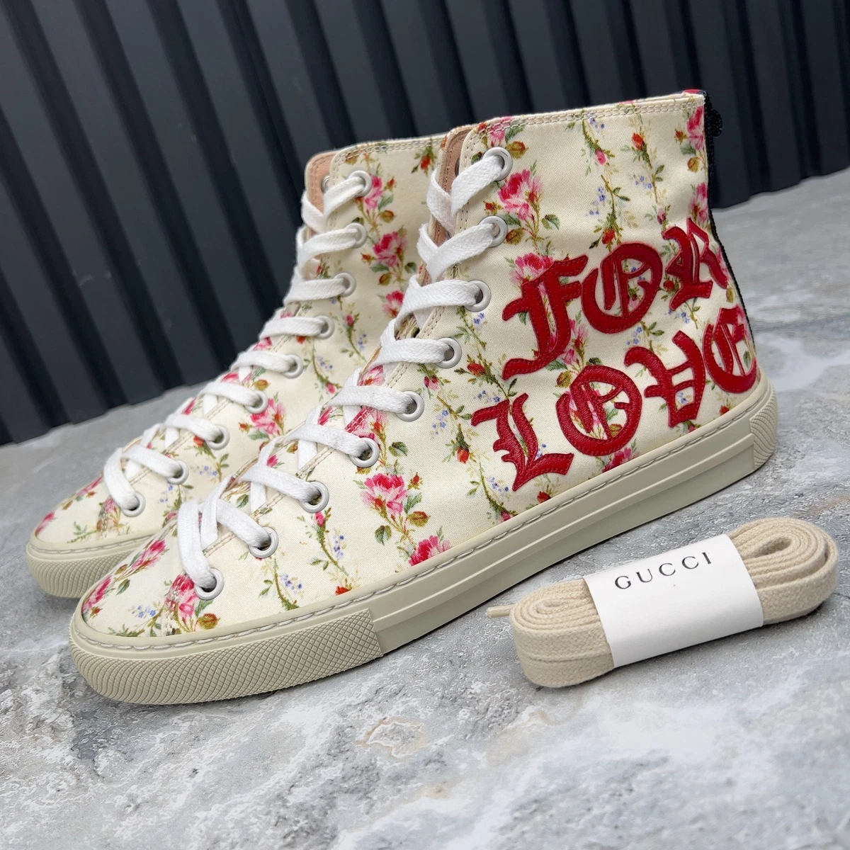 Gucci Floral High Top Athletic Shoes for Women for sale | eBay