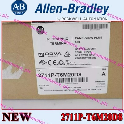 AB 2711P-T6M20D8 Ser A PanelView Plus 600 Factory Sealed 2711PT6M20D8 1PC