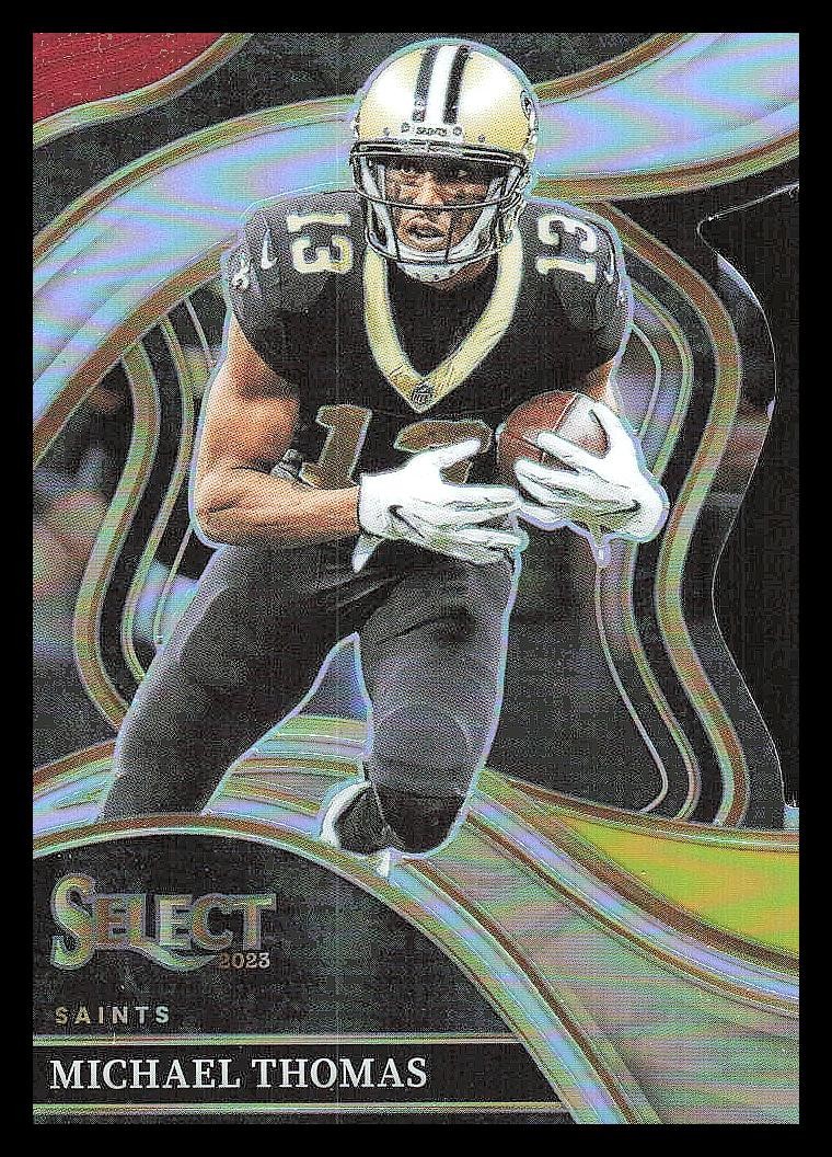 2023 Panini Select #235 Michael Thomas Black and Green Prizms Die Cuts