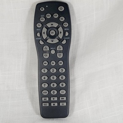 Vibe 6 in 1 Universal Remote Control for HDTV DVD CD SATELLITE CABLE DVR AUDIO
