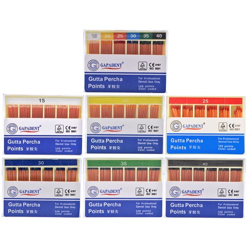 Dental Endodontic Gutta Percha Points &Absorbent Paper Points Taper Color Coded - Picture 3 of 218