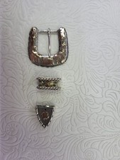 Toddler Sterling Silver Belt Buckle Set
