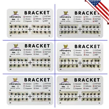 10Packs Dental Metal Brackets Braces Mini Standard Roth MBT Slot.022"Hooks 3-4-5