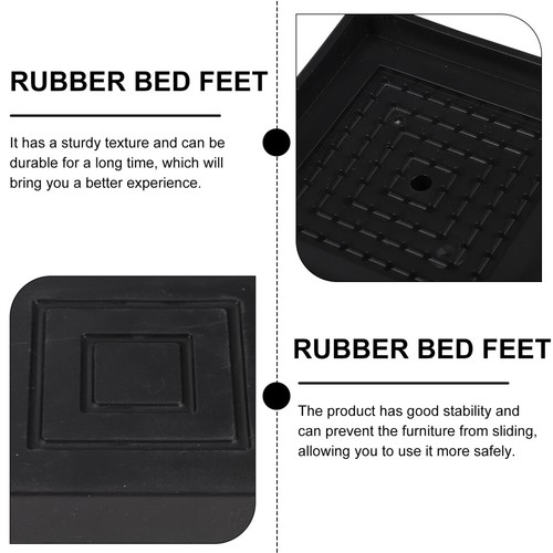 Elevadores de sofá alfombrilla antideslizante de 4 piezas para elevador de patas de muebles de altura - Imagen 2 de 10