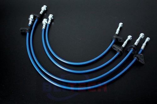STAINLESS STEEL BRAKE LINE Fit Acura Integra 94-97 Honda Civic 92-95 Front &Rear - Bild 1 von 6