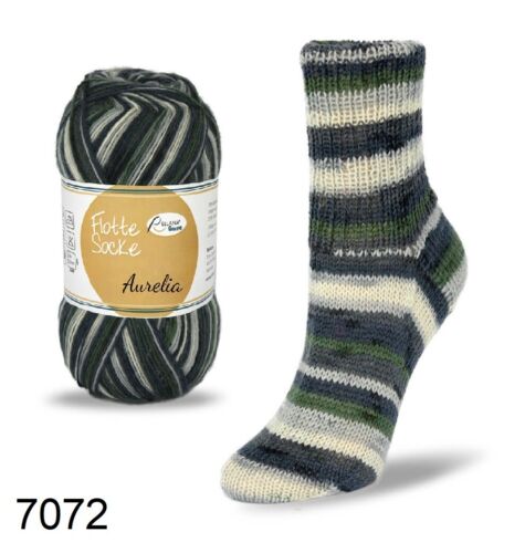 (58€/kg) Großknäul 150 gr RELLANA Sockenwolle 6-fach uni oder color - Bild 26 von 31