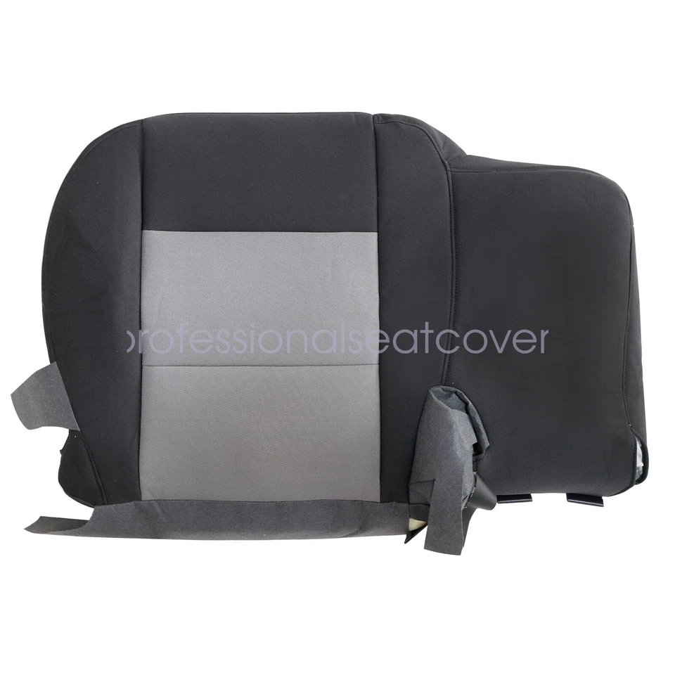 For 2003-2009 2010 2011 Ford Ranger Driver Bottom Cloth Seat Cover Black/Gray - Image 2 of 4